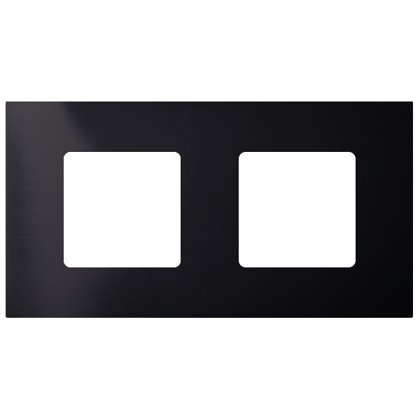 Накладка декоративная на рамку базовую Simon 27 2 поста Play Arctic, черный