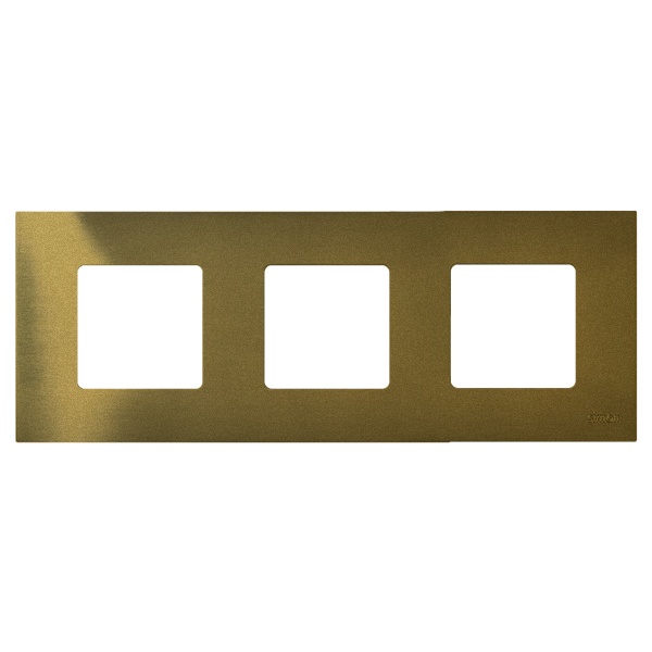 Накладка декоративная на рамку базовую Simon 27 3 поста Play Arctic, жёлтый