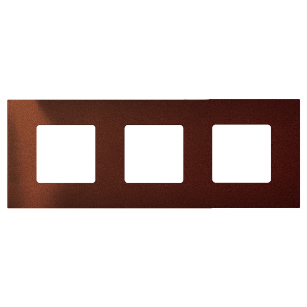 Накладка декоративная на рамку базовую Simon 27 3 поста Play Arctic, оранжевый