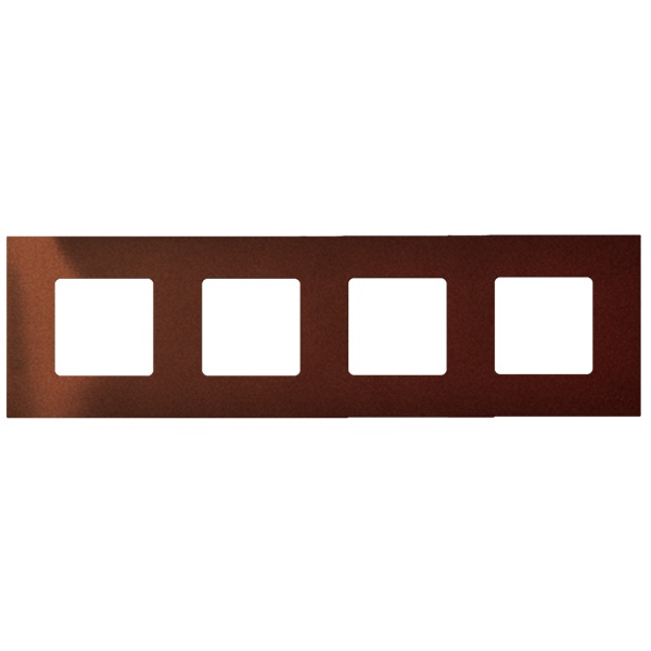 Накладка декоративная на рамку базовую Simon 27 4 поста Play Arctic, оранжевый