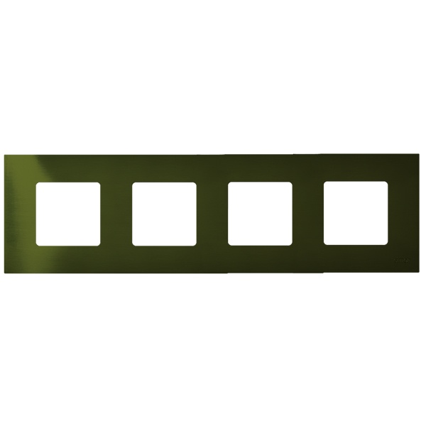 Накладка декоративная на рамку базовую Simon 27 4 поста Play Arctic, зелёный