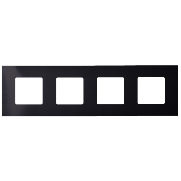 Накладка декоративная на рамку базовую Simon 27 4 поста Play Arctic, черный