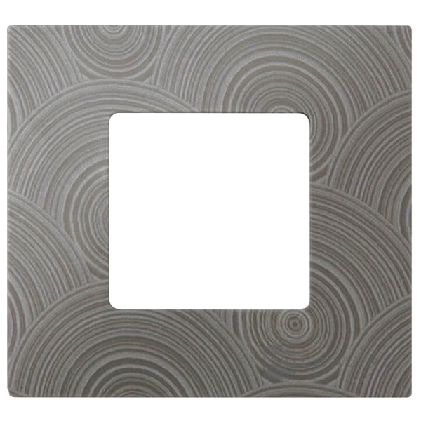 Накладка декоративная на рамку базовую Simon 27 1 пост Play Extrem, текстурный серый