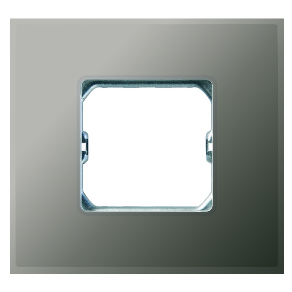 Рамка Simon 27 Neos 1 пост (+суппорт), матовый серый
