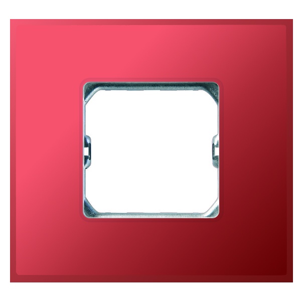 Рамка Simon 27 Neos 1 пост (+суппорт), матовый рубиновый