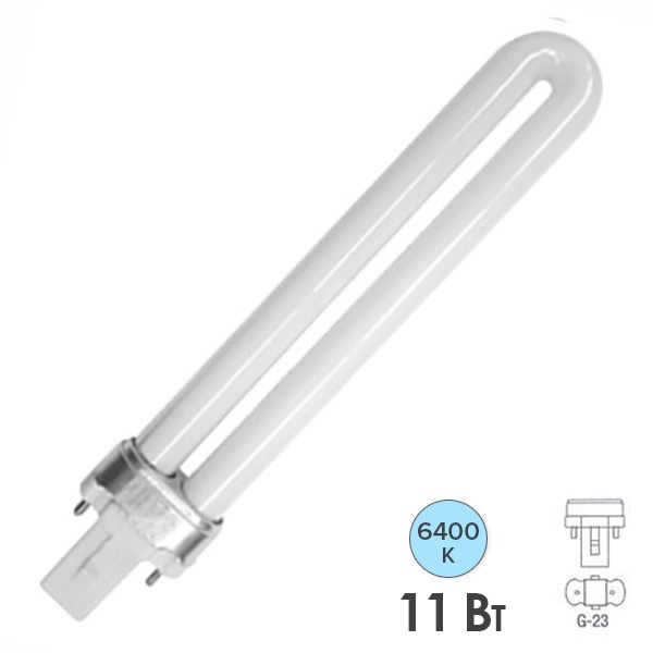 Лампа компактная люминесцентная Foton ESL S-2P 11W 6400K G23 дневной свет