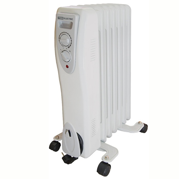 Масляный обогреватель TDM МО-11, 2500 Вт, 11 секций, регулятор мощности (850/1650/2500 Вт) термостат