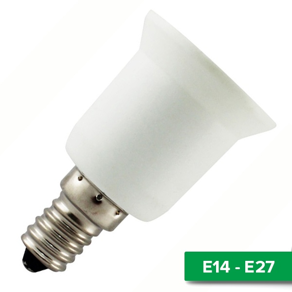 Патрон-переходник TDM с E14 на E27 белый