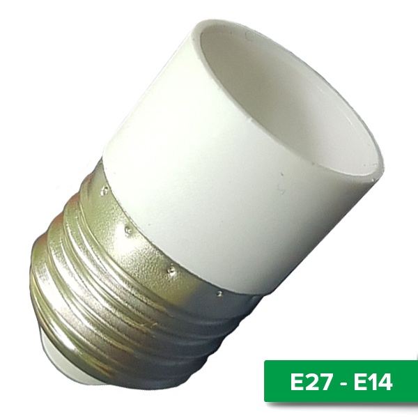 Патрон-переходник TDM с E27 на E14 белый