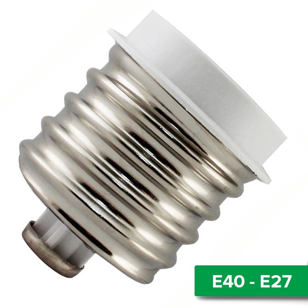 Патрон-переходник TDM с E40 на E27 белый