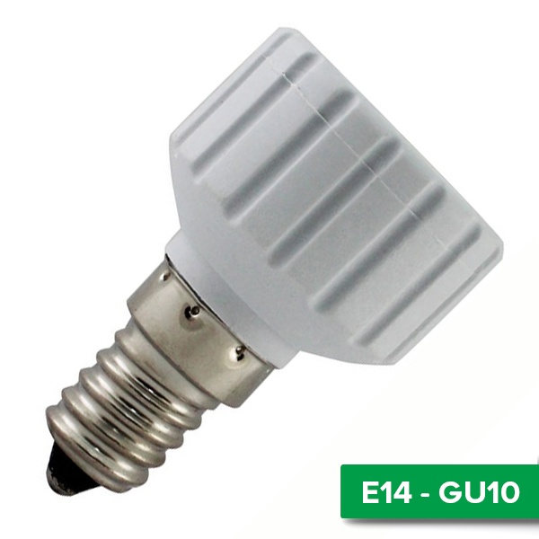 Патрон-переходник TDM с E14 на GU10 белый