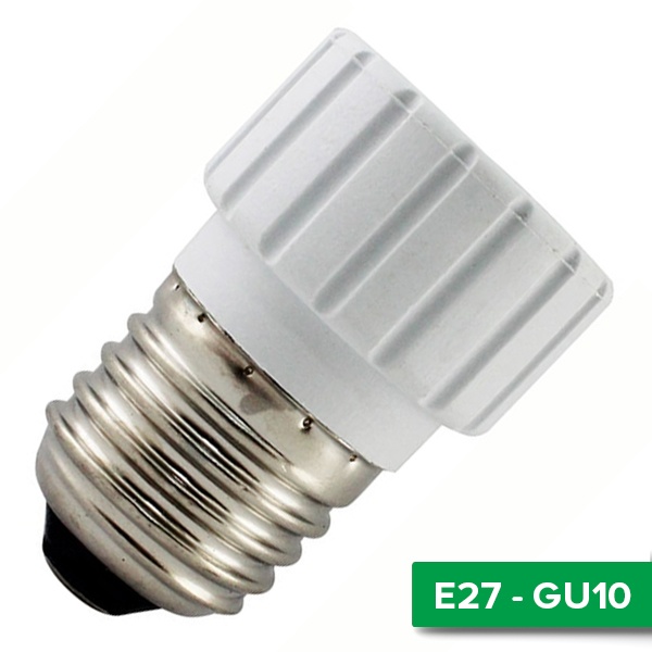 Патрон-переходник TDM с E27 на GU10 белый