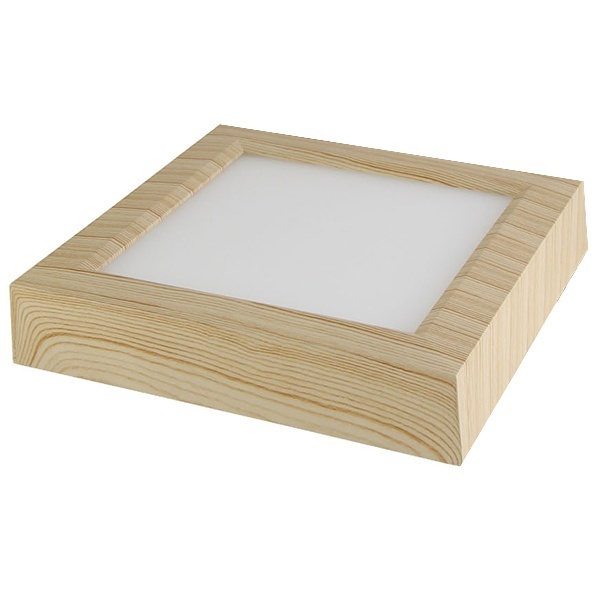 Светильник светодиодный TDM накладной квадрат Даунлайт СПО 12 Вт 3000K (сосна) 170х170х32мм