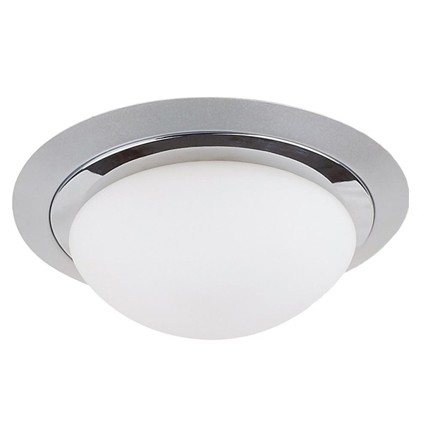 Светильник потолочный TDM Круг хром 2х60Вт E27 IP44 СП 01