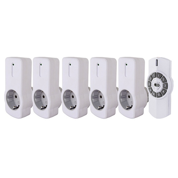 Комплект для беспроводного управления розетками TDM ПУ4-Р1.5 (5 приемников) Уютный дом