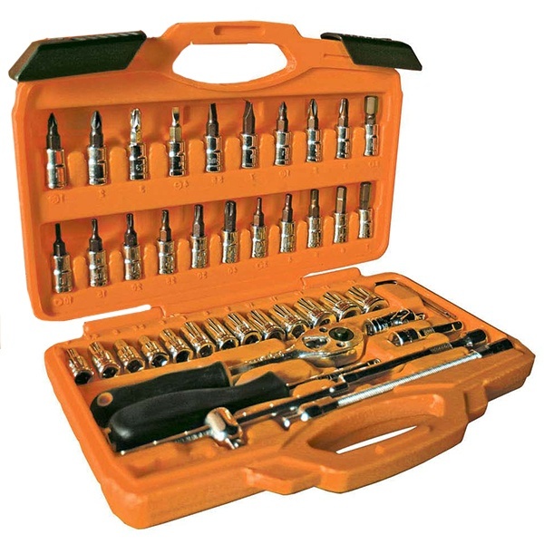 Набор инструментов универсальный TDM №4, 46 позиций, CR-V сталь серия Алмаз