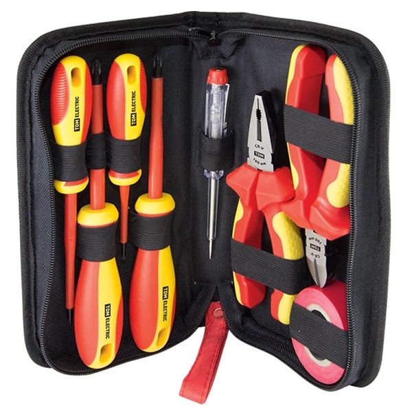 Набор диэлектрического инструмента TDM №1, тканевый пенал, 8 предметов, 1000 В, “ЭкспертЭлектрик”