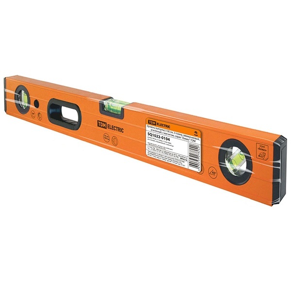 Уровень TDM Алмаз (ватерпас) 100 см, 3 глазка, алюминиевый, усиленный, с магнитом