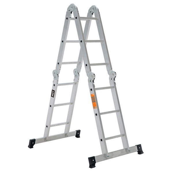 Лестница-трансформер алюминиевая TDM ЛТА4х3, 4 секции по 3 ступени, h330/160/92 см, 10,4 кг