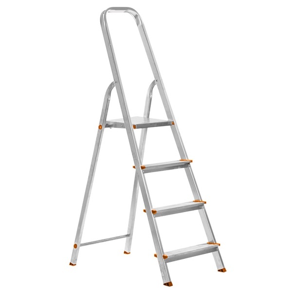 Стремянка комбинированная Народная СК4, 4 ступени, сталь, алюминий, h780 мм