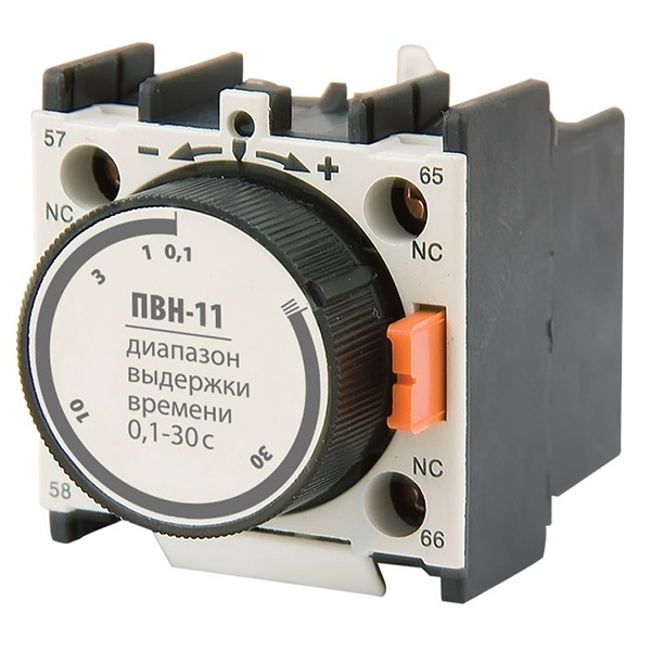 Приставка выдержки времени TDM ПВН-11 (вкл. 0,1-30 сек) 1з+1р