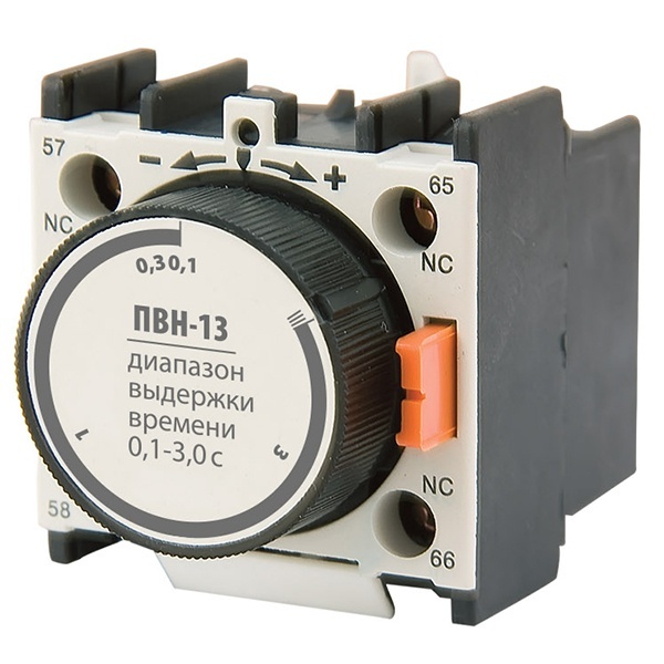 Приставка выдержки времени TDM ПВН-13 (вкл. 0,1-3 сек) 1з+1р