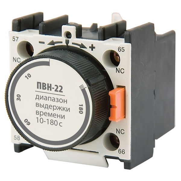 Приставка выдержки времени TDM ПВН-22 (откл.10-180 сек) 1з+1р