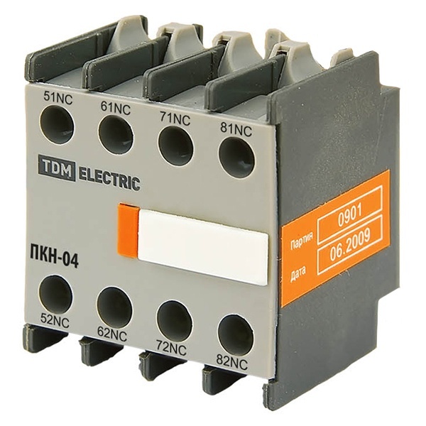 Приставка контактная TDM ПКН-0,4 (доп. контакты 4р)