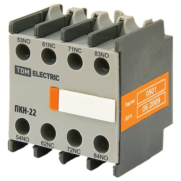 Приставка контактная TDM ПКН-22 (доп. контакты 2з+2р)
