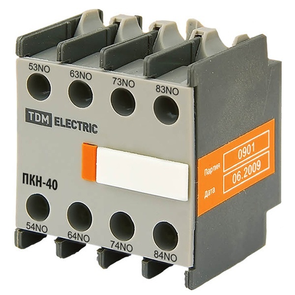 Приставка контактная TDM ПКН-40 (доп. контакты 4з)