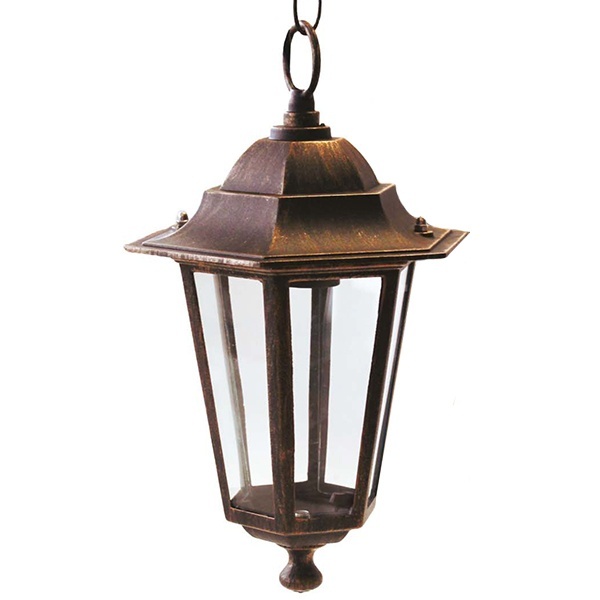 Светильник садово-парковый TDM 6060-15 шестигранник, 60Вт, подвес, бронза