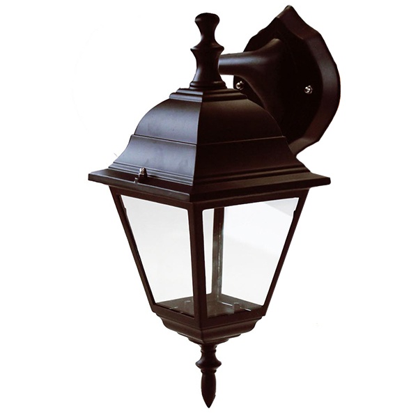 Светильник садово-парковый TDM 4060-12 четырехгранник, 60Вт, вниз, бронза