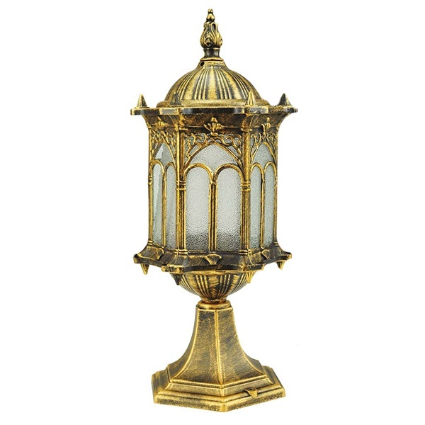 Светильник садово-парковый TDM Ампир 60 Вт, стойка шагрень/бронза Е27,