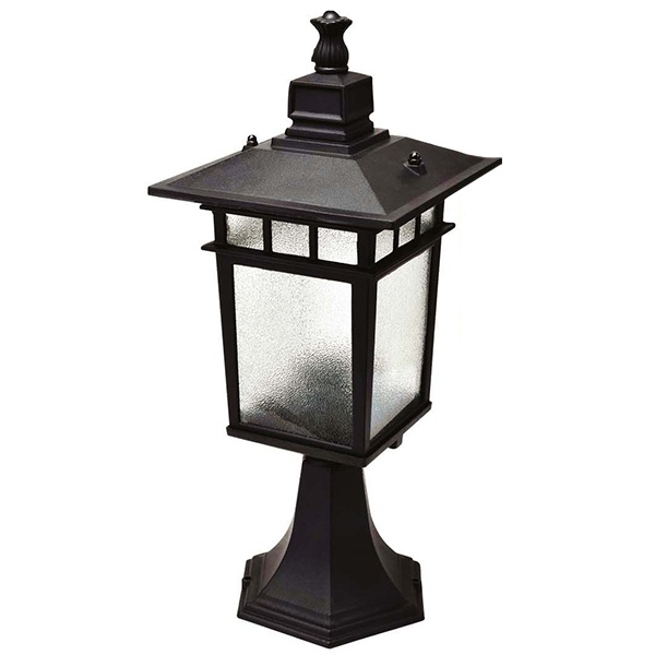 Светильник садово-парковый TDM Тамплиеры 100Вт, стойка, шагрень/черный, Е27,