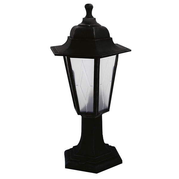 Светильник садово-парковый TDM НТУ 06-60-001 шестигранник, стойка, пластик, черный