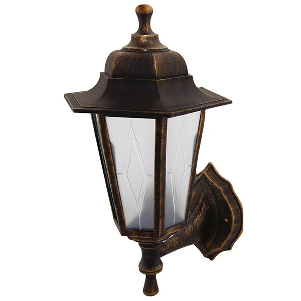 Светильник садово-парковый TDM НБУ 06-60-001 шестигранник, настенный, пластик, бронза