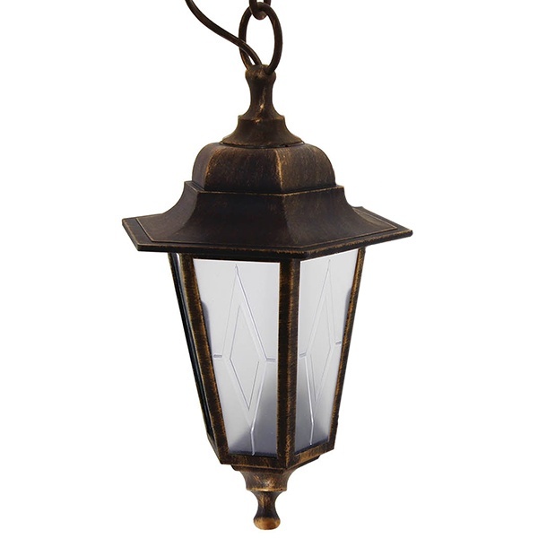 Светильник садово-парковый TDM НСУ 06-60-001 шестигранник, подвес, пластик, бронза