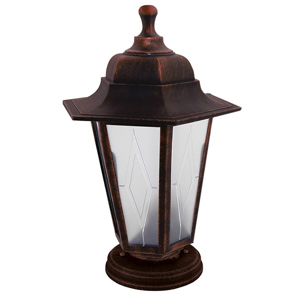Светильник садово-парковый TDM НТУ 06-60-001 шестигранник, напольный, пластик, медь