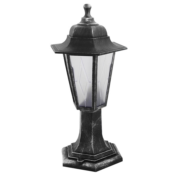 Светильник садово-парковый TDM НТУ 06-60-001 шестигранник, стойка, пластик, серебро