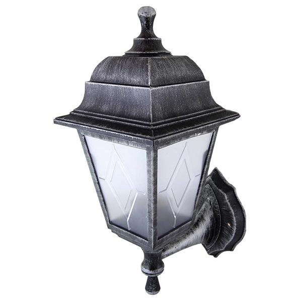 Светильник садово-парковый TDM НБУ 04-60-001 четырехгранник, настенный, пластик, серебро