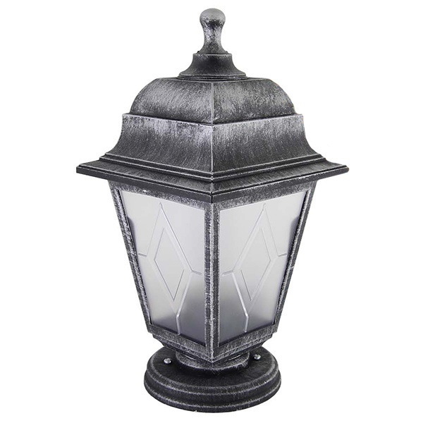 Светильник садово-парковый TDM НТУ 04-60-001 четырехгранник, напольный, пластик, серебро