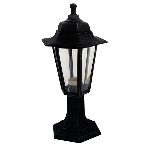 Светильник садово-парковый TDM НТУ 06-60-001 шестигранник, стойка, пластик, черный