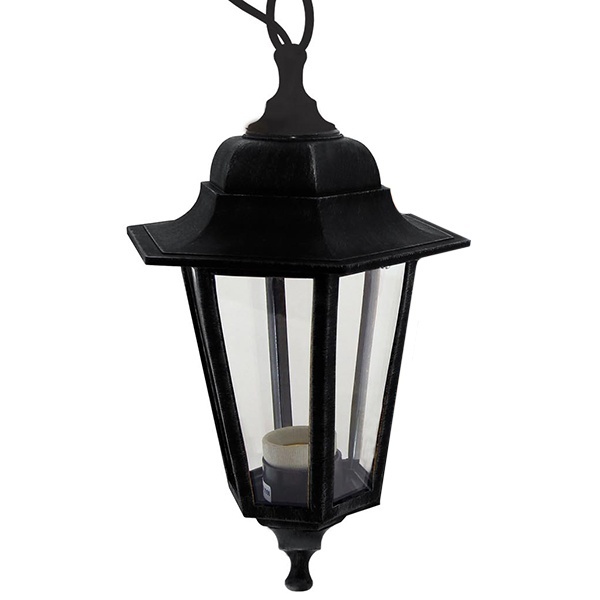 Светильник садово-парковый TDM НСУ 06-60-001 шестигранник, подвес, пластик, черный