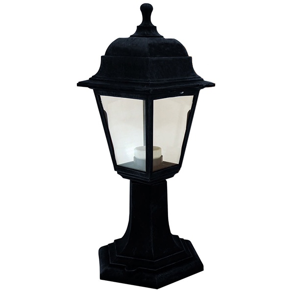 Светильник садово-парковый TDM НТУ 04-60-001 четырехгранник, стойка, пластик, черный