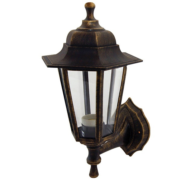 Светильник садово-парковый TDM НБУ 06-60-001 шестигранник, настенный, пластик, бронза