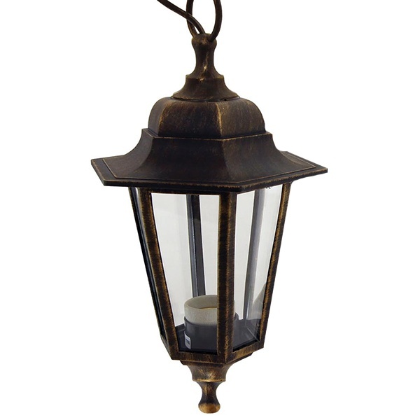 Светильник садово-парковый TDM НСУ 06-60-001 шестигранник, подвес, пластик, бронза