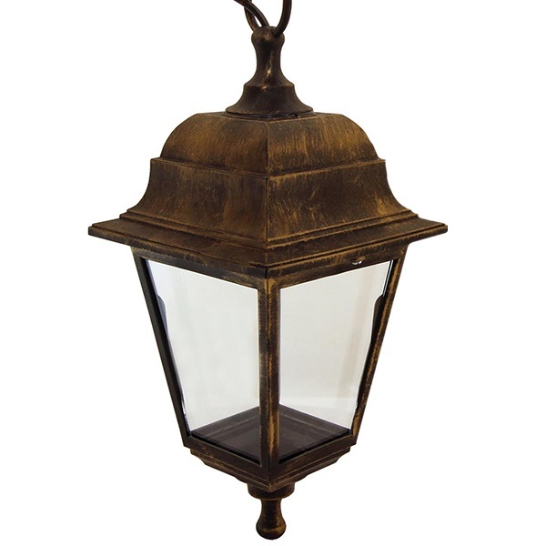 Светильник садово-парковый TDM НСУ 04-60-001 четырехгранник, подвес, пластик, бронза