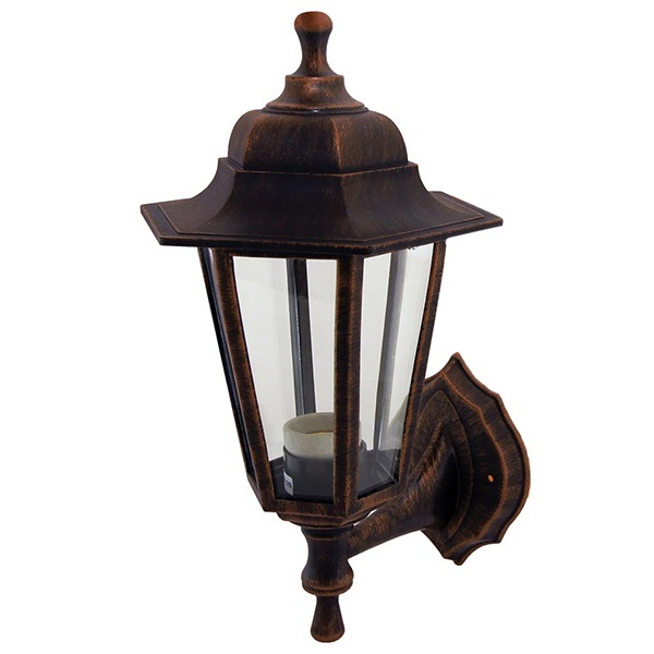 Светильник садово-парковый TDM НБУ 06-60-001 шестигранник, настенный, пластик, медь