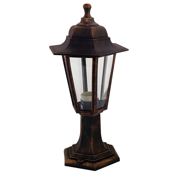Светильник садово-парковый TDM НТУ 06-60-001 шестигранник, стойка, пластик, медь