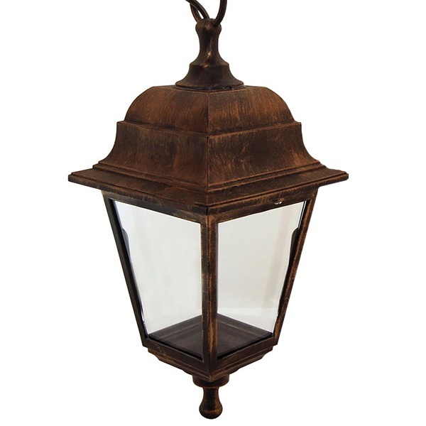 Светильник садово-парковый TDM НСУ 04-60-001 четырехгранник, подвес, пластик, медь